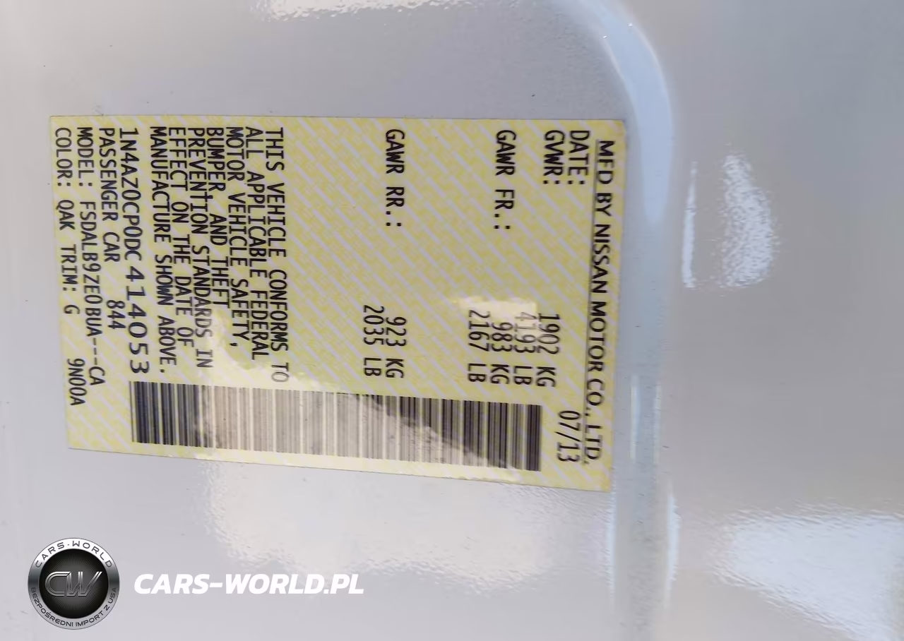 2013 Nissan Leaf S VIN:1N4AZ0CP0DC414053 - 9