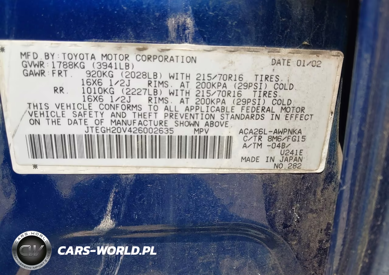 2002 Toyota Rav4 VIN:JTEGH20V426002635 - 9
