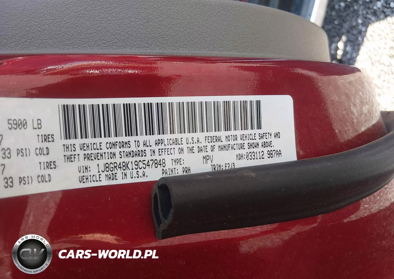 2009 Jeep Grand Cherokee Laredo VIN:1J8GR48K19C547848 - 9