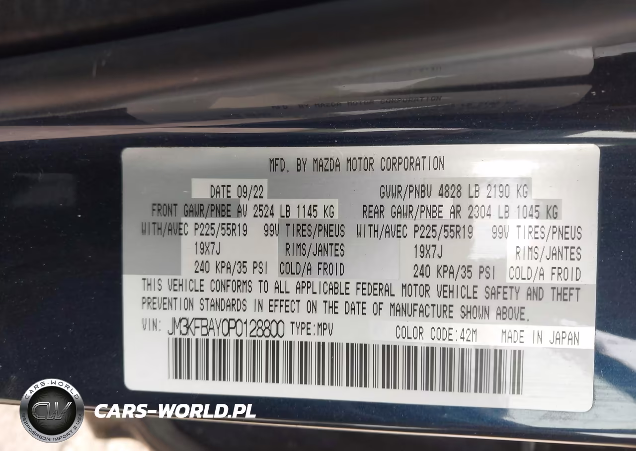 2023 Mazda Cx-5 2.5 Turbo VIN:JM3KFBAY0P0128800 - 9