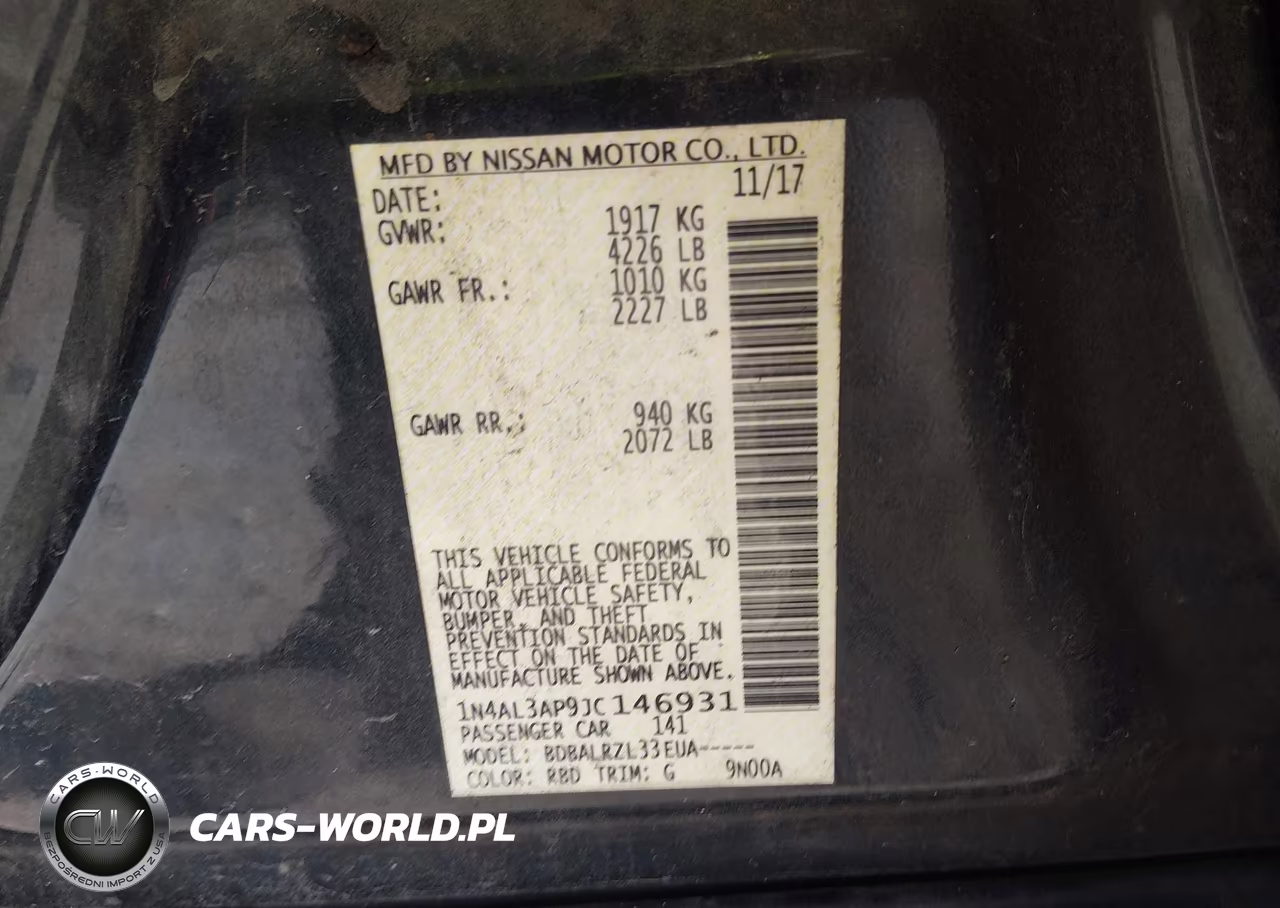 2018 Nissan Altima 2.5 Sl VIN:1N4AL3AP9JC146931 - 9