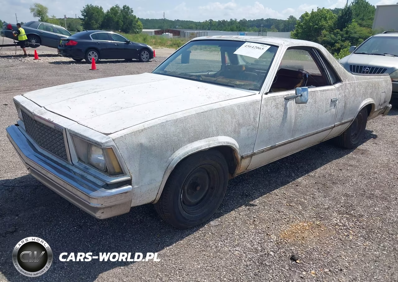 1978 GMC Caballero VIN:5W80M80501358 - 2
