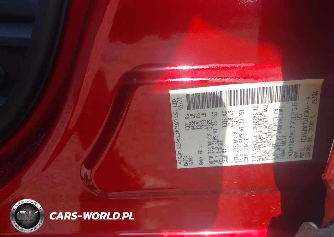 2021 Nissan Rogue Sv Fwd VIN:5N1AT3BA3MC773256 - 9