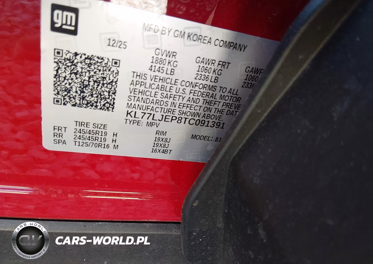 2026 Chevrolet Trax Fwd 2Rs VIN:KL77LJEP8TC091391 - 9