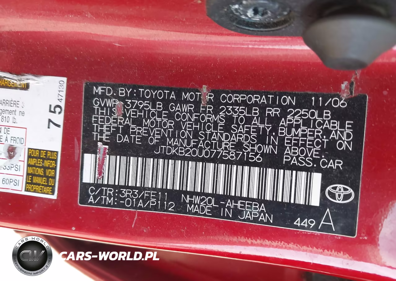 2007 Toyota Prius VIN:JTDKB20U077587156 - 9