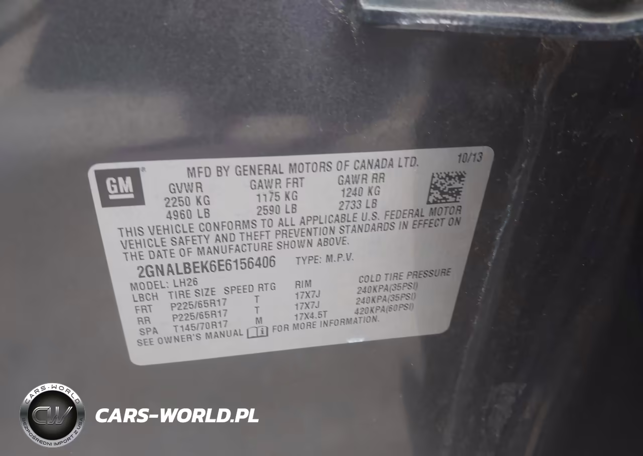 2014 Chevrolet Equinox Lt VIN:2GNALBEK6E6156406 - 9
