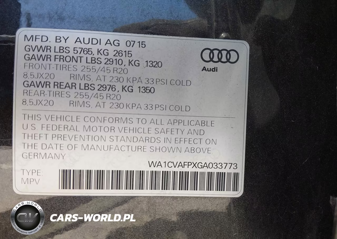2016 Audi Q5 3.0 Tdi Premium Plus VIN:WA1CVAFPXGA033773 - 9
