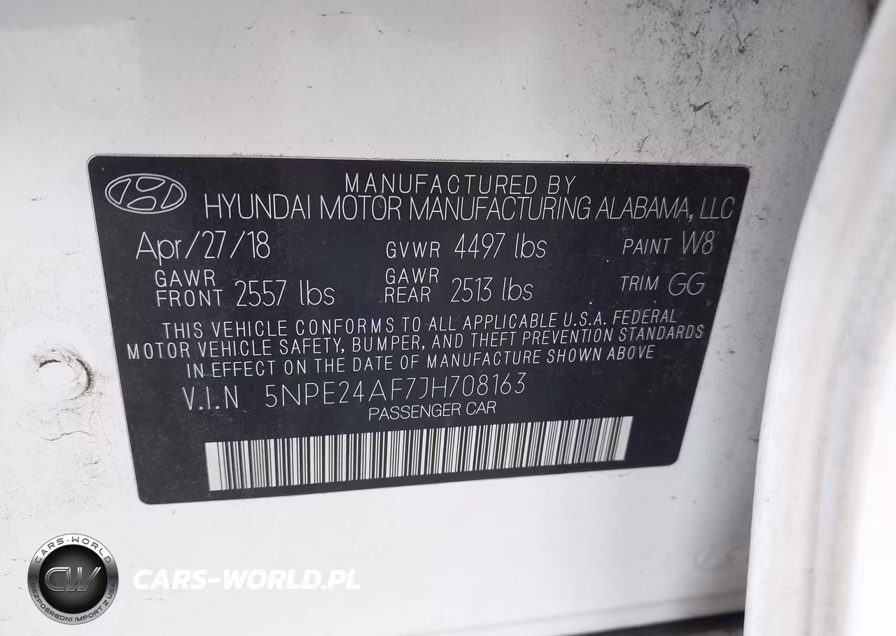 2018 Hyundai Sonata Se VIN:5NPE24AF7JH708163 - 9
