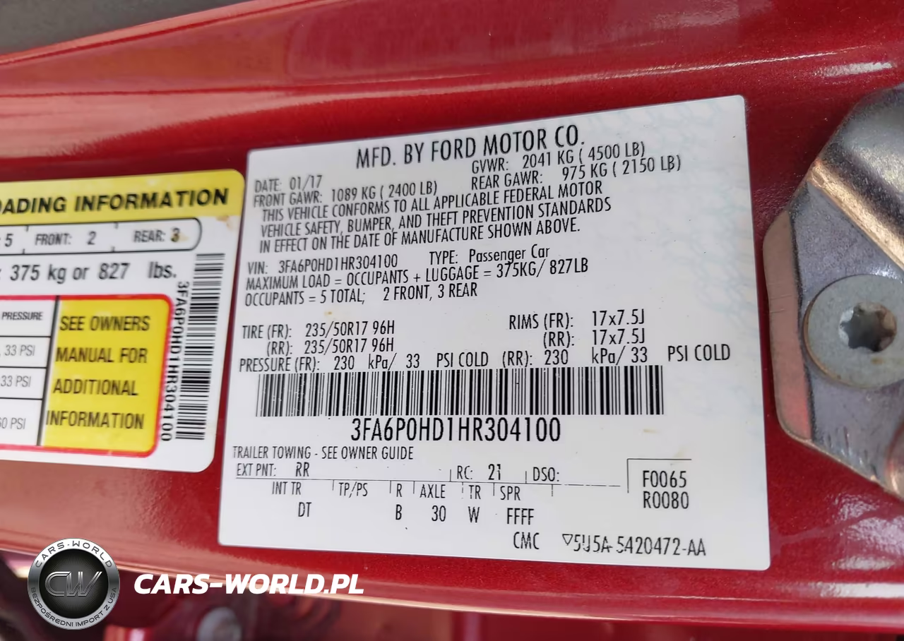2017 Ford Fusion Se VIN:3FA6P0HD1HR304100 - 9