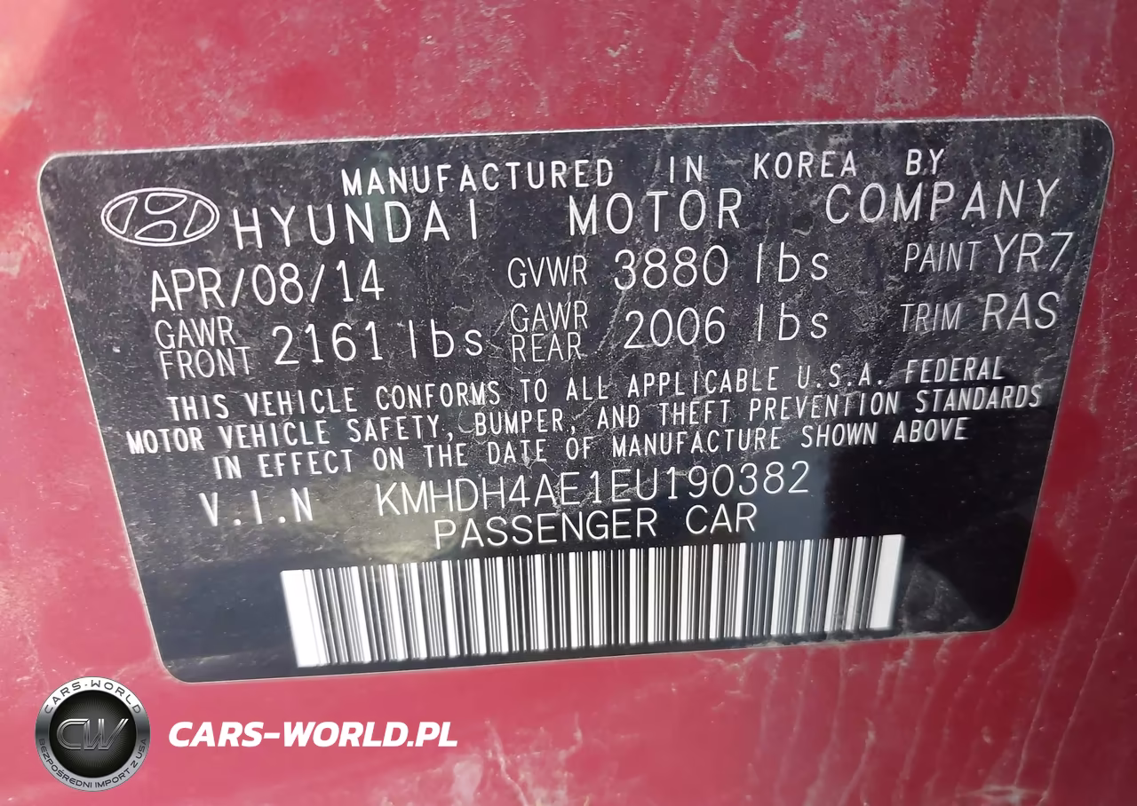 2014 Hyundai Elantra Se VIN:KMHDH4AE1EU190382 - 9