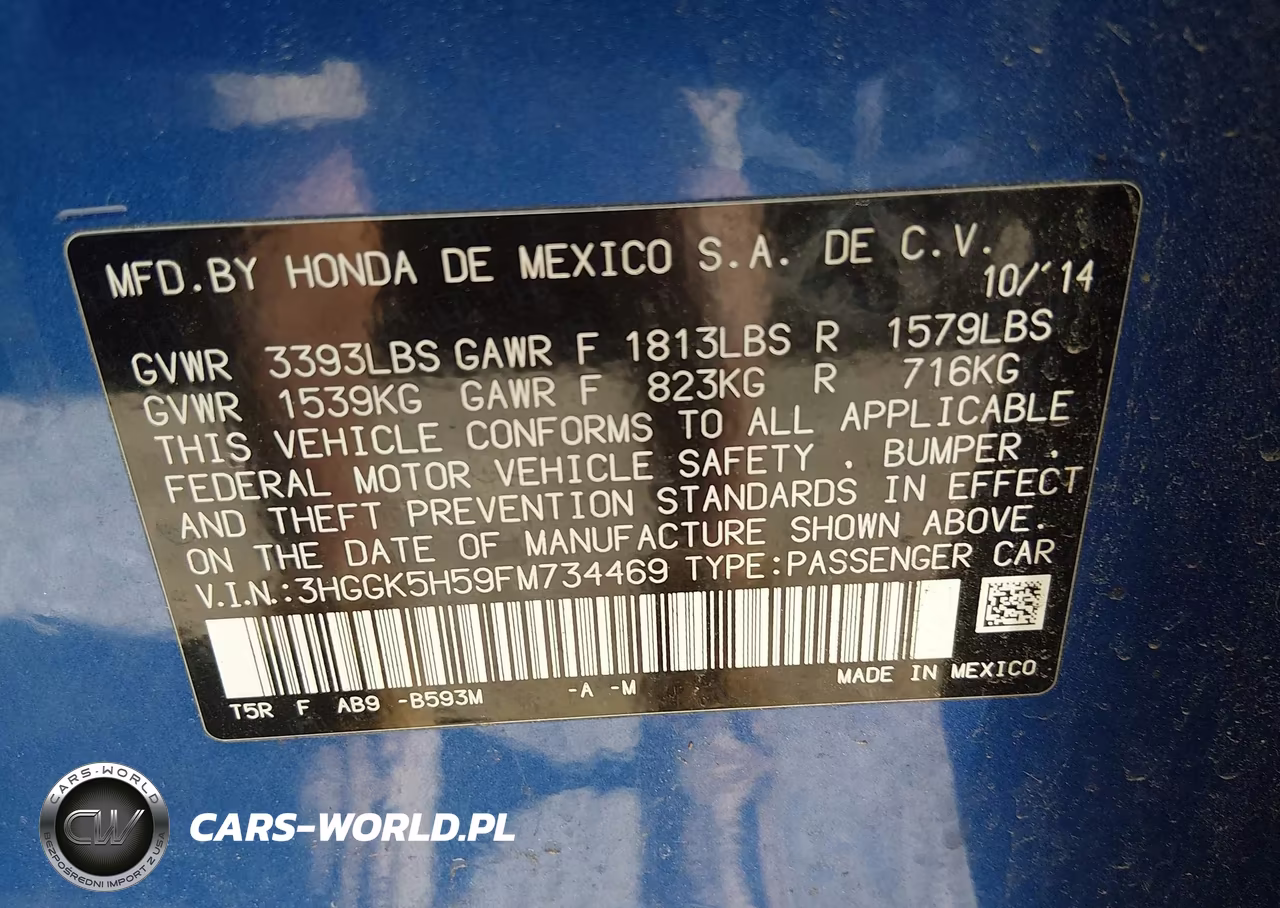 2015 Honda Fit Lx VIN:3HGGK5H59FM734469 - 9