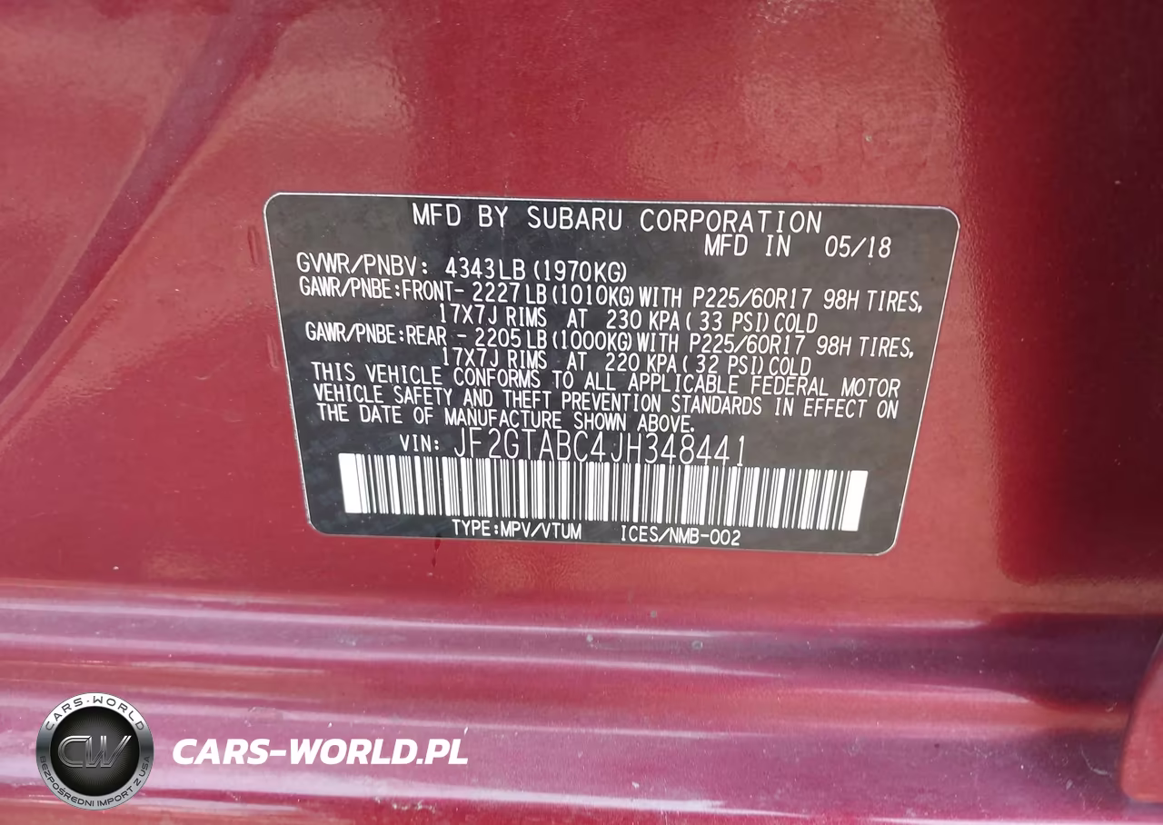 2018 Subaru Crosstrek 2.0I Premium VIN:JF2GTABC4JH348441 - 9
