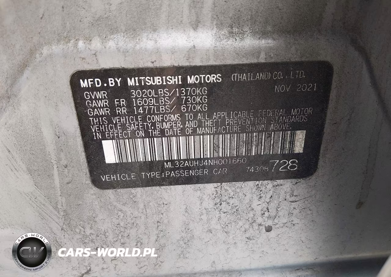 2022 Mitsubishi Mirage Es VIN:ML32AUHJ4NH001660 - 9