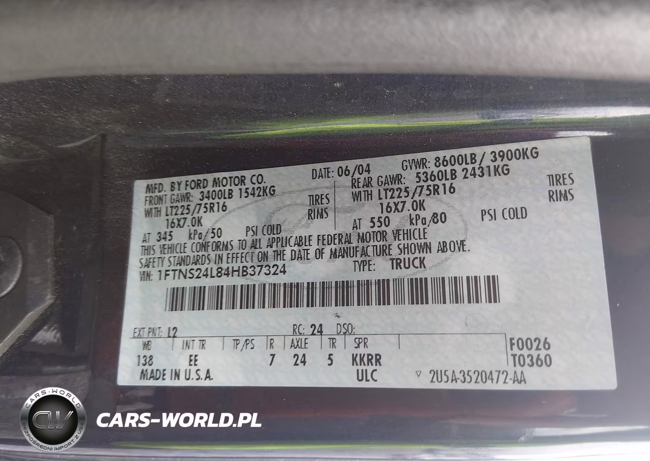 2004 Ford Econoline Commercial-Recreational VIN:1FTNS24L84HB37324 - 9