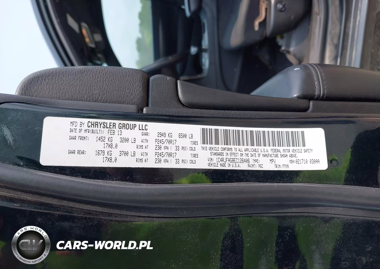 2014 Jeep Grand Cherokee Laredo VIN:1C4RJFAG8EC126406 - 9