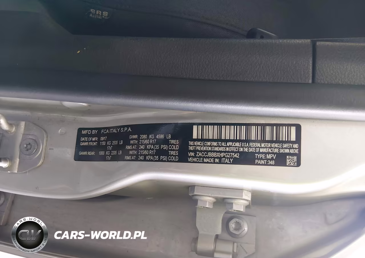2017 Jeep Renegade Latitude VIN:ZACCJBBBXHPG27542 - 9