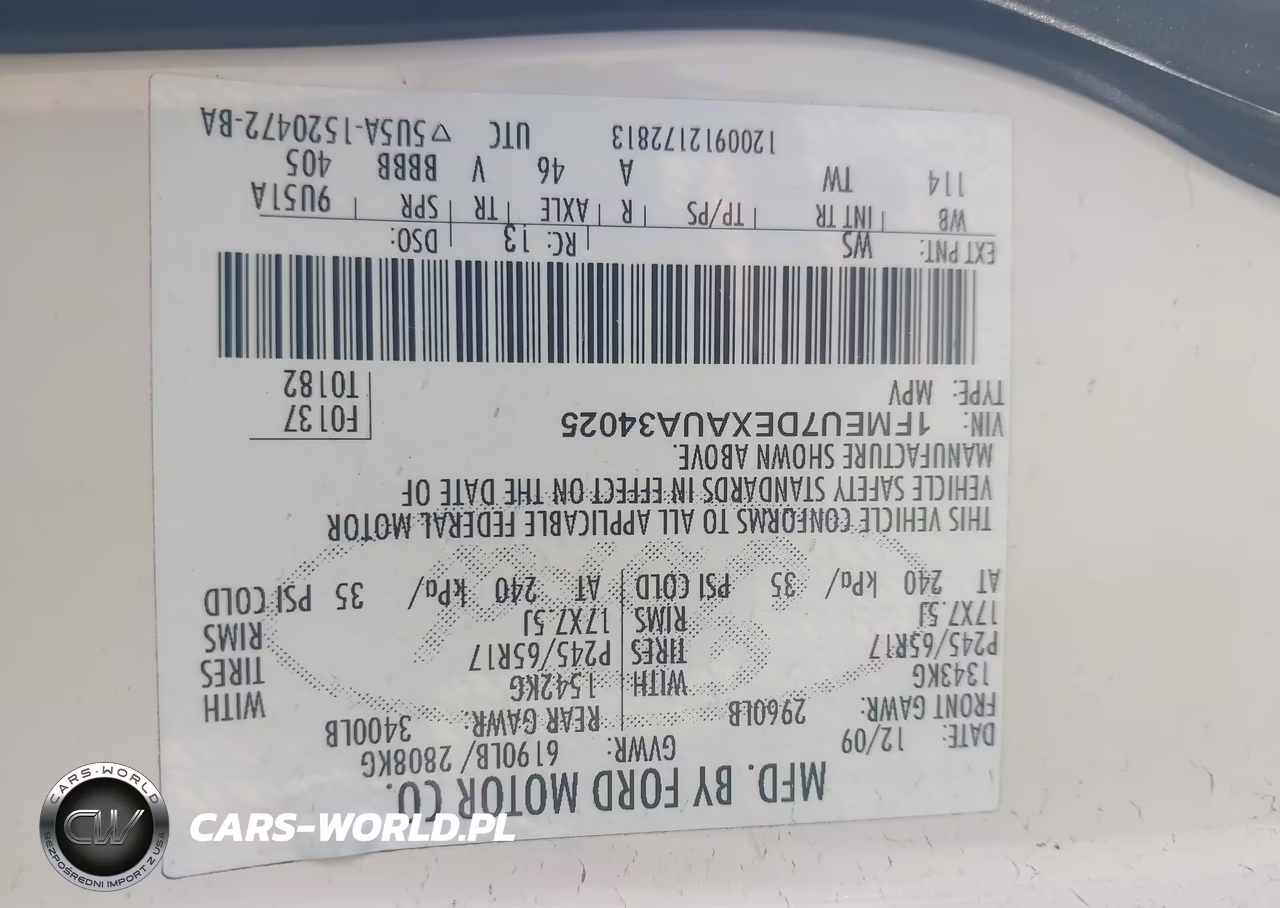 2010 Ford Explorer Xlt VIN:1FMEU7DEXAUA34025 - 9