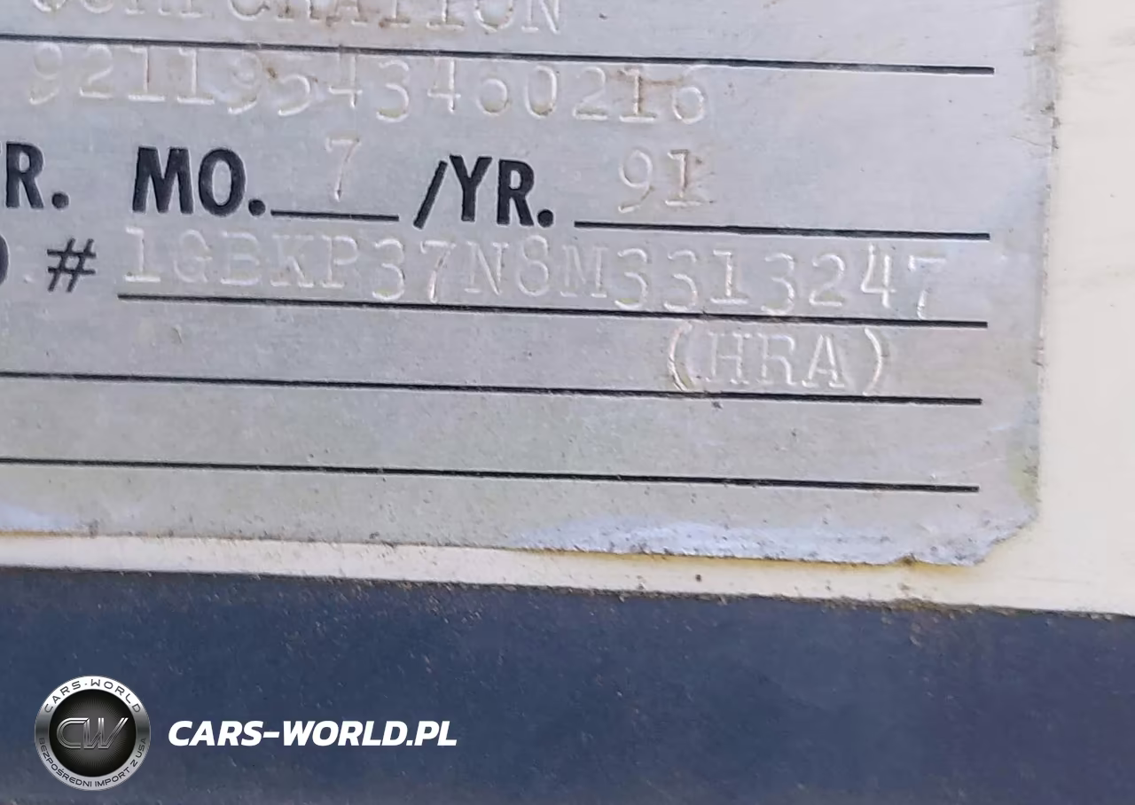 1991 Chevrolet P30 VIN:1GBKP37N8M3313247 - 9