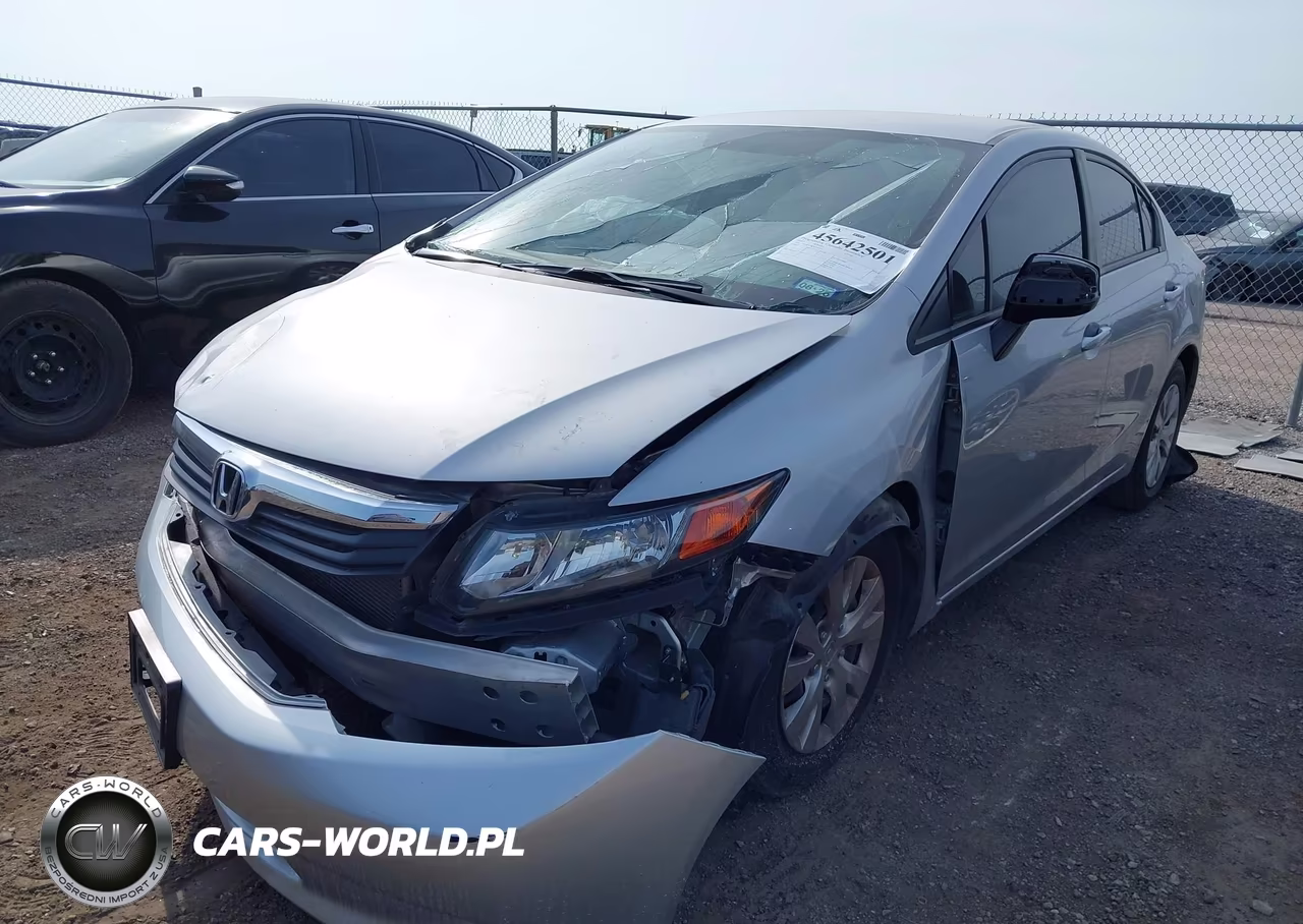 2012 Honda Civic Lx VIN:19XFB2F58CE013013 - 2