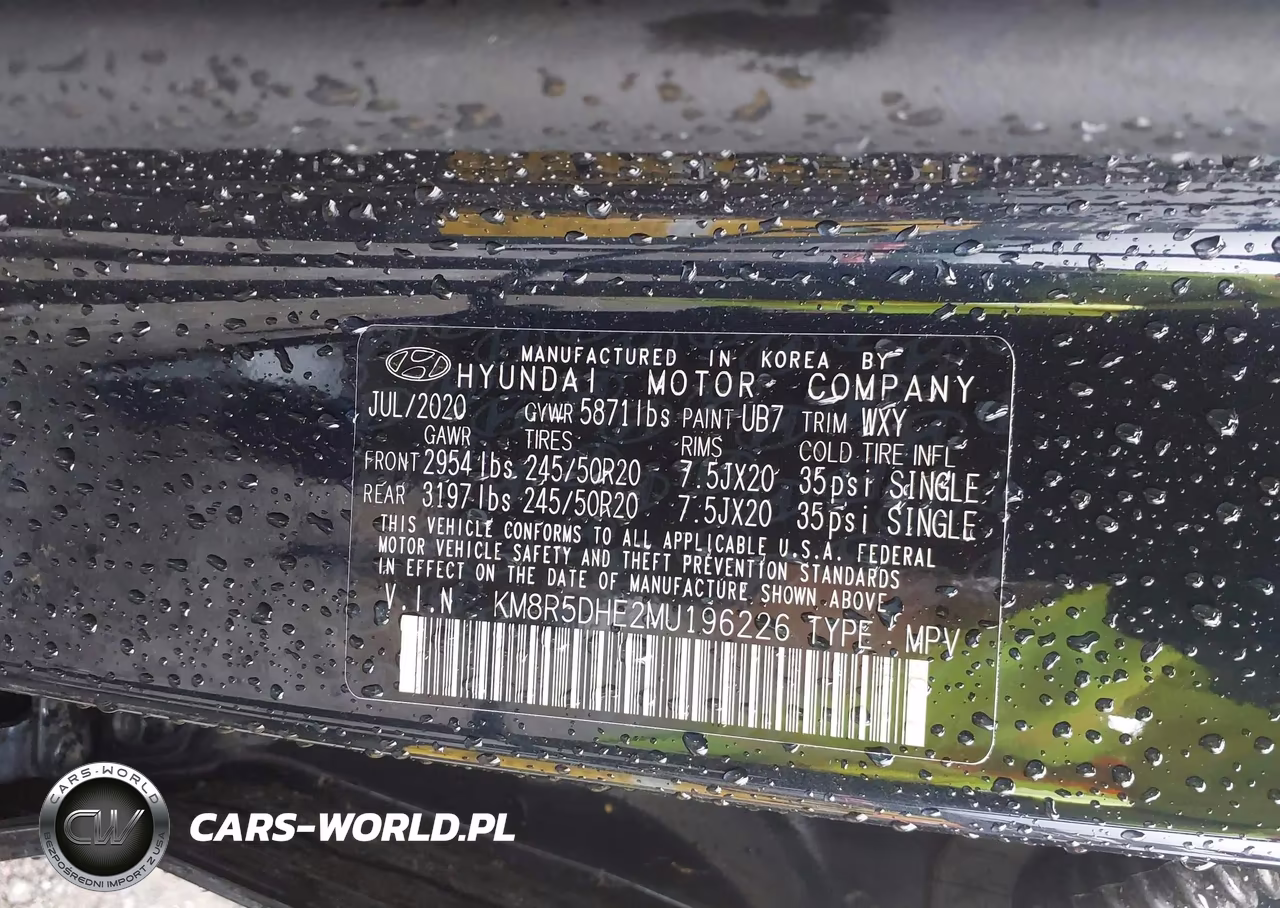 2021 Hyundai Palisade Limited VIN:KM8R5DHE2MU196226 - 9