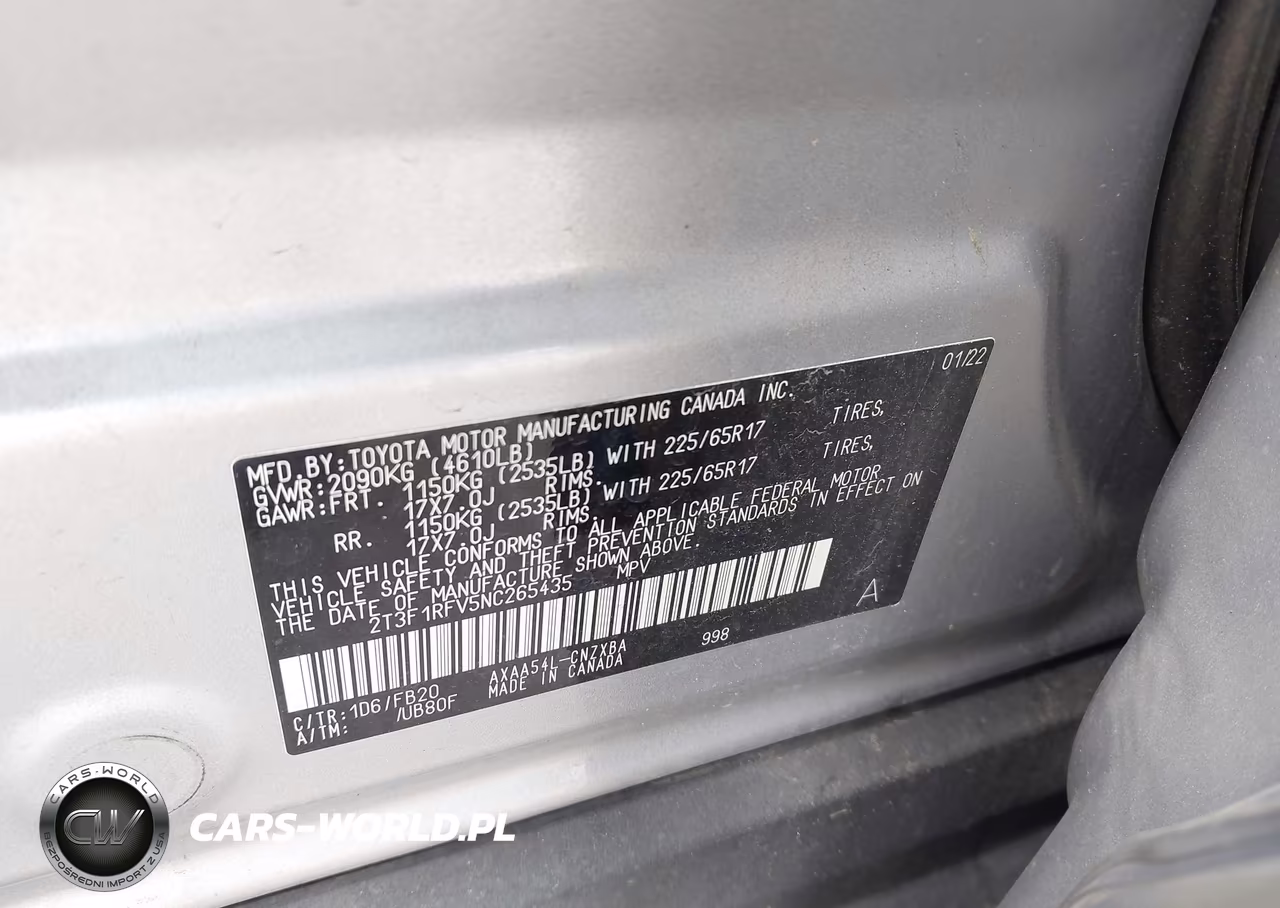 2022 Toyota Rav4 Le VIN:2T3F1RFV5NC265435 - 8