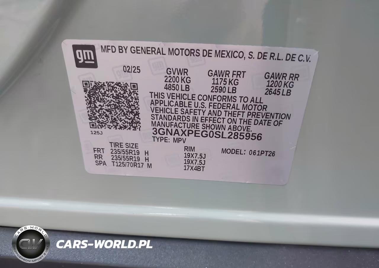2025 Chevrolet Equinox Awd Lt VIN:3GNAXPEG0SL285956 - 9
