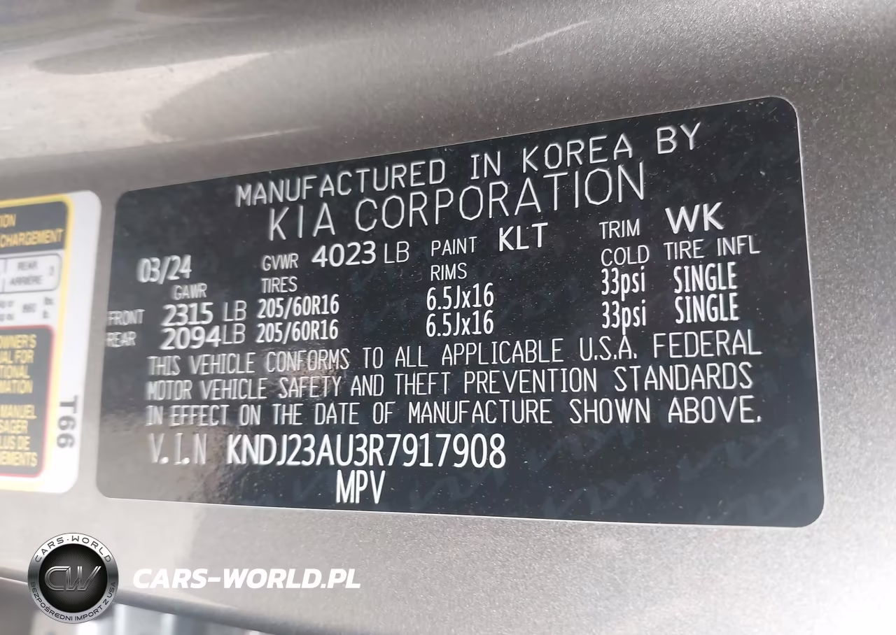 2024 Kia Soul Lx VIN:KNDJ23AU3R7917908 - 9