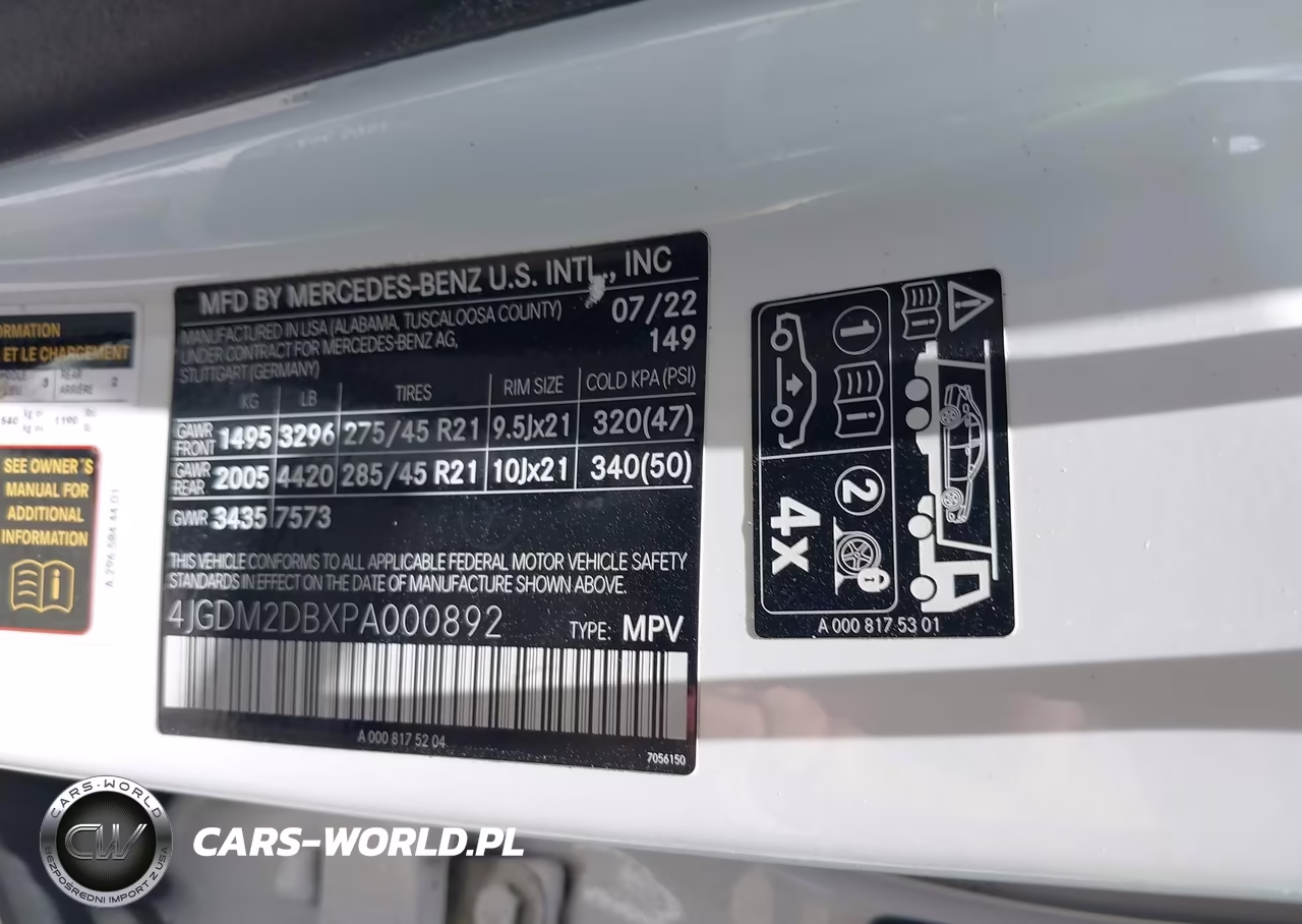2023 Mercedes-Benz Eqs 450+ Suv VIN:4JGDM2DBXPA000892 - 9