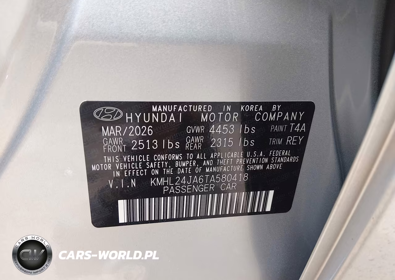 2026 Hyundai Sonata Se VIN:KMHL24JA6TA580418 - 9