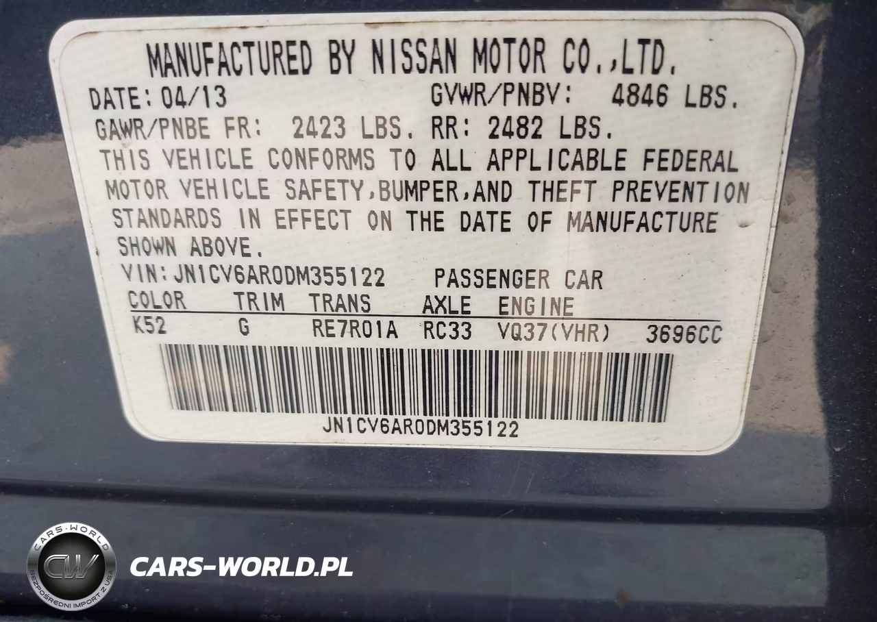 2013 Infiniti G37X VIN:JN1CV6AR0DM355122 - 9