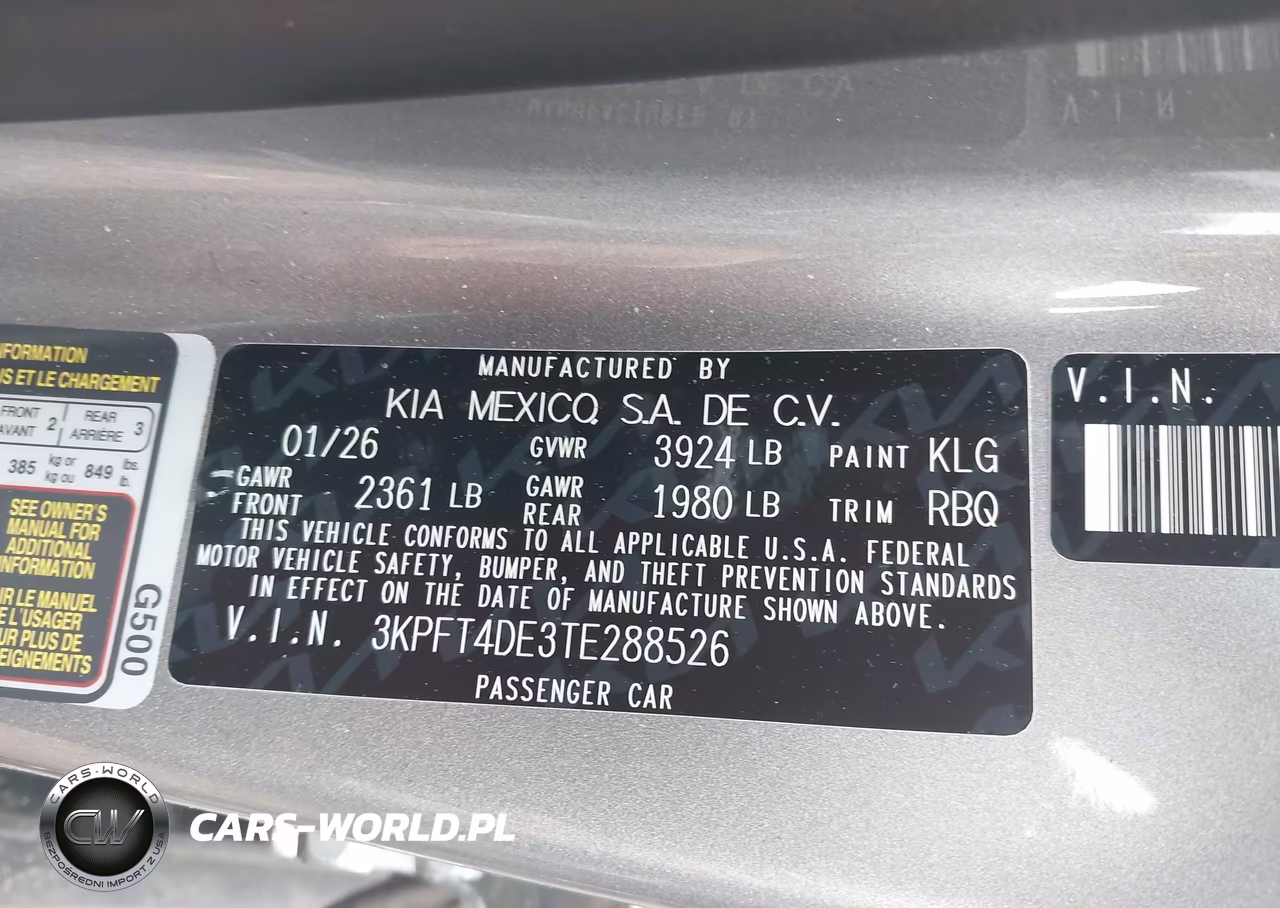 2026 Kia K4 Lxs VIN:3KPFT4DE3TE288526 - 9