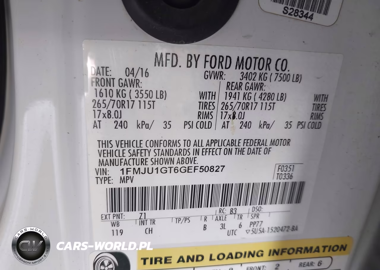 2016 Ford Expedition Xl VIN:1FMJU1GT6GEF50827 - 9