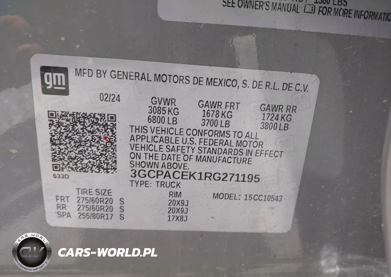 2024 Chevrolet Silverado 1500 2Wd Short Bed Lt VIN:3GCPACEK1RG271195 - 9