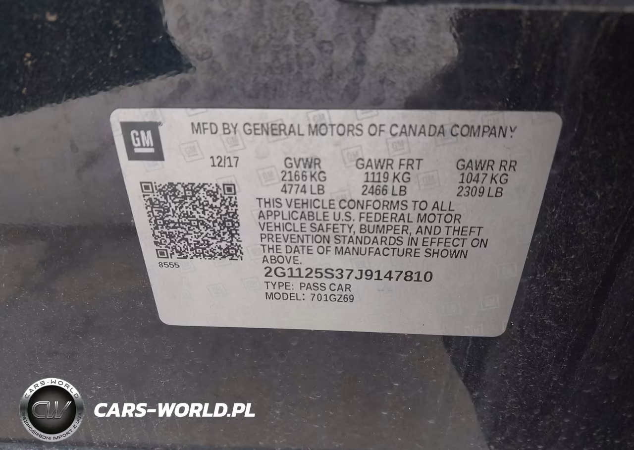 2018 Chevrolet Impala 2Lz VIN:2G1125S37J9147810 - 9