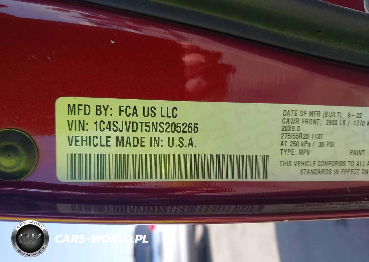 2022 Jeep Wagoneer Series Iii 4X4 VIN:1C4SJVDT5NS205266 - 9