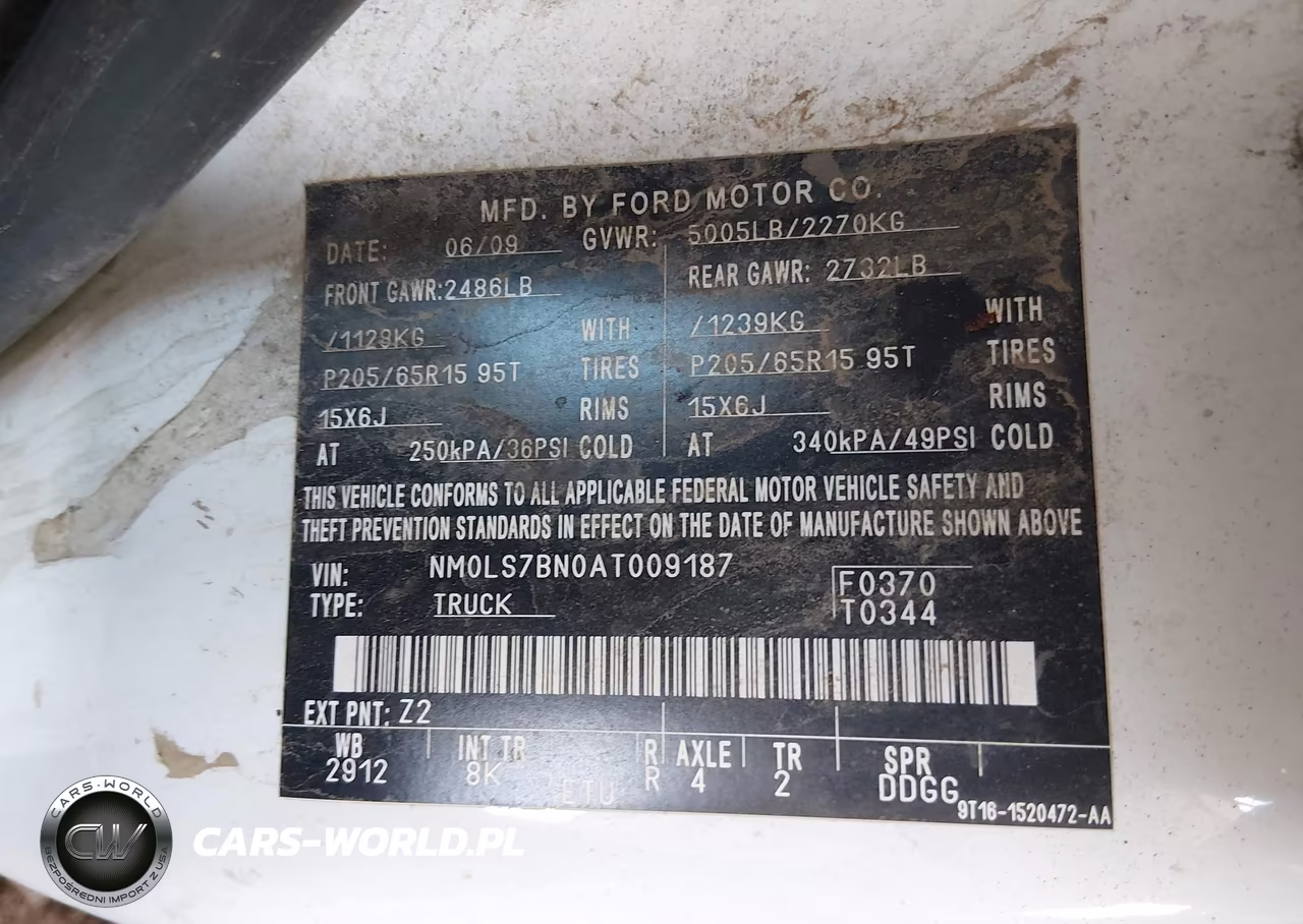 2010 Ford Transit Connect Xlt VIN:NM0LS7BN0AT009187 - 9