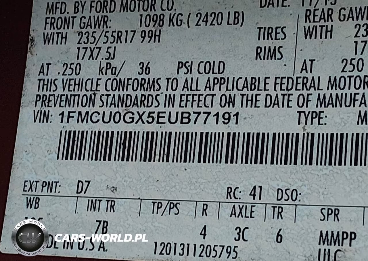 2014 Ford Escape Se VIN:1FMCU0GX5EUB77191 - 9