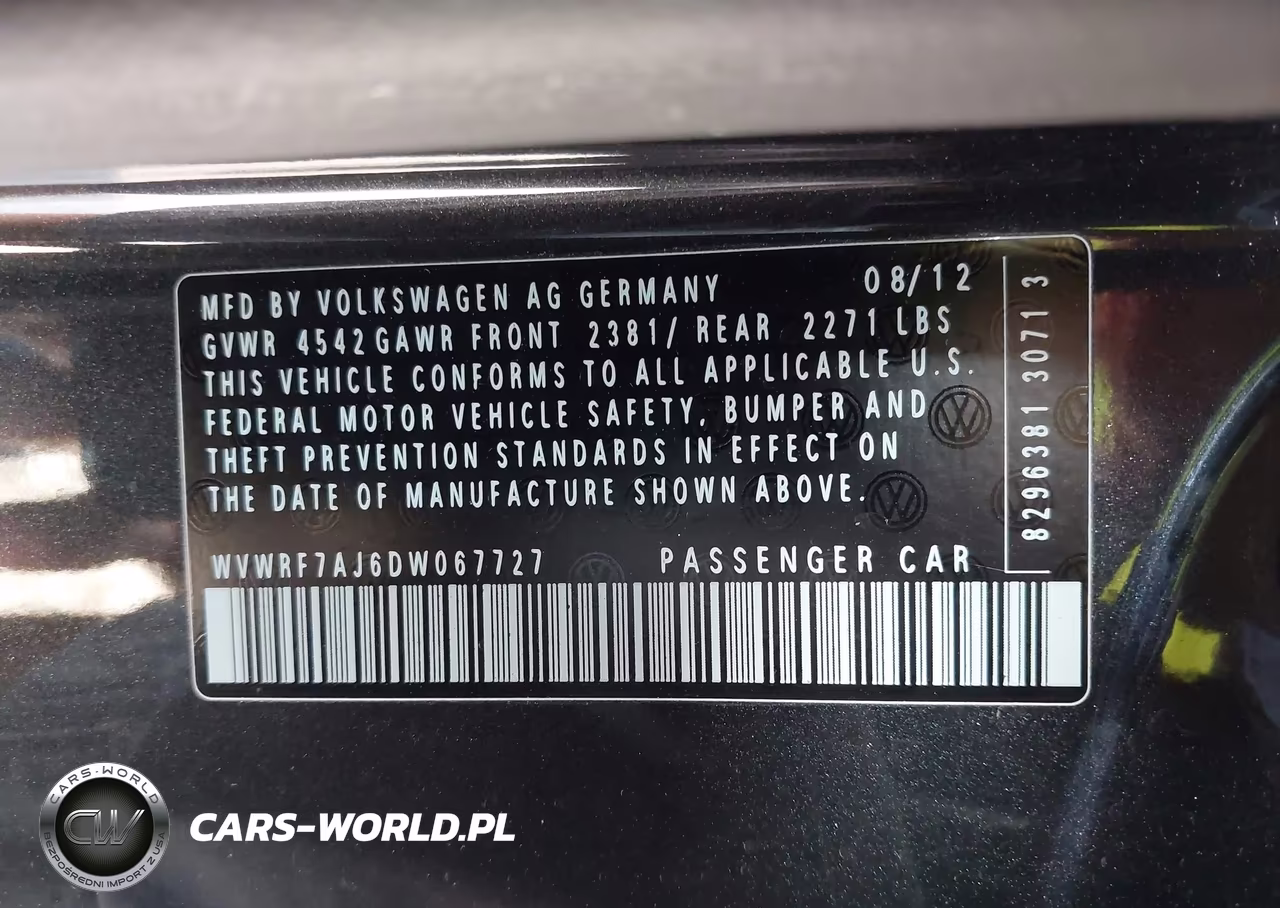 2013 Volkswagen Golf R 2-Door VIN:WVWRF7AJ6DW067727 - 9