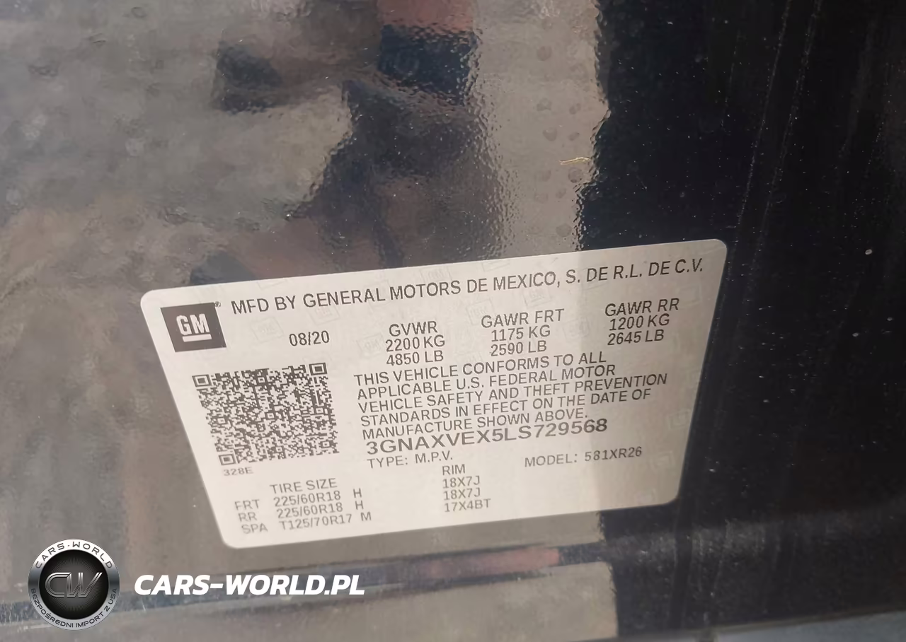 2020 Chevrolet Equinox Awd Lt 2.0L Turbo VIN:3GNAXVEX5LS729568 - 9