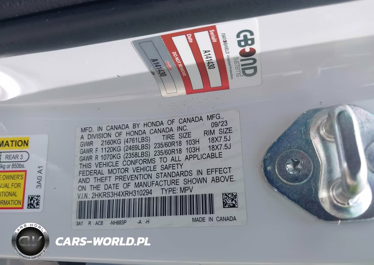 2024 Honda Cr-V Ex 2Wd VIN:2HKRS3H4XRH310294 - 9