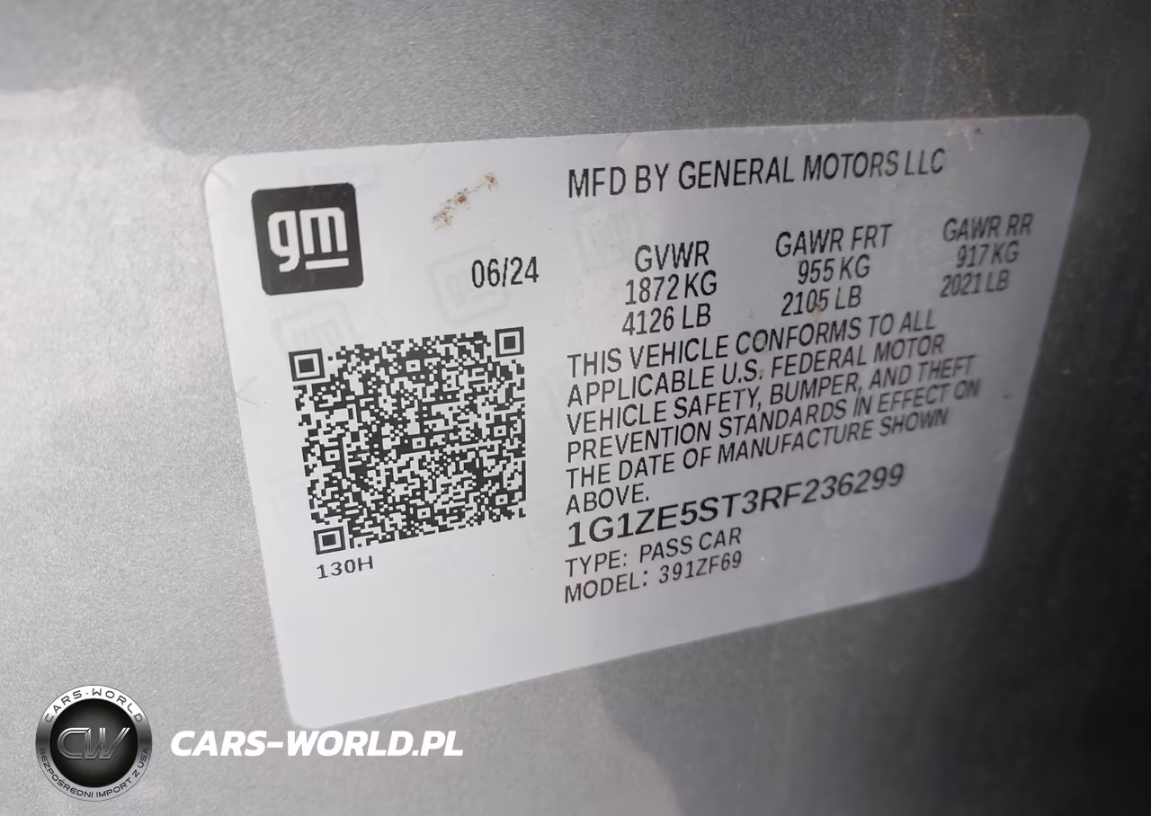 2024 Chevrolet Malibu Fwd 2Lt VIN:1G1ZE5ST3RF236299 - 9