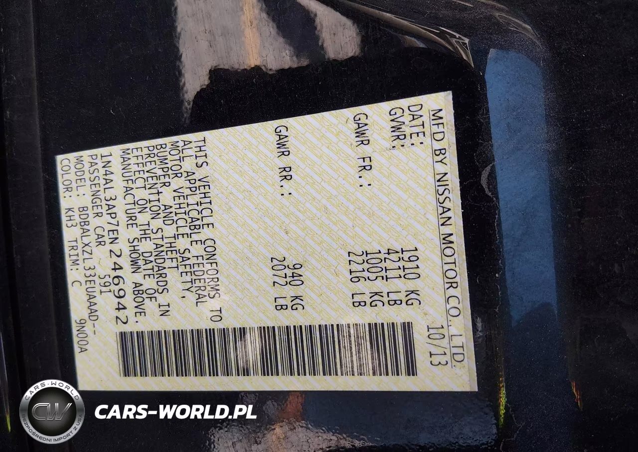 2014 Nissan Altima 2.5 Sl VIN:1N4AL3AP7EN246942 - 9