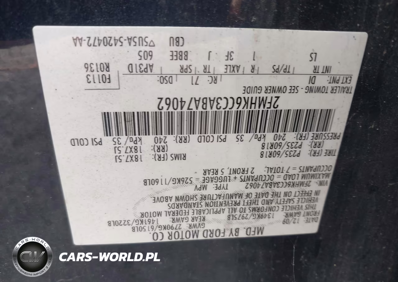 2010 Ford Flex Sel VIN:2FMHK6CC3ABA74062 - 9