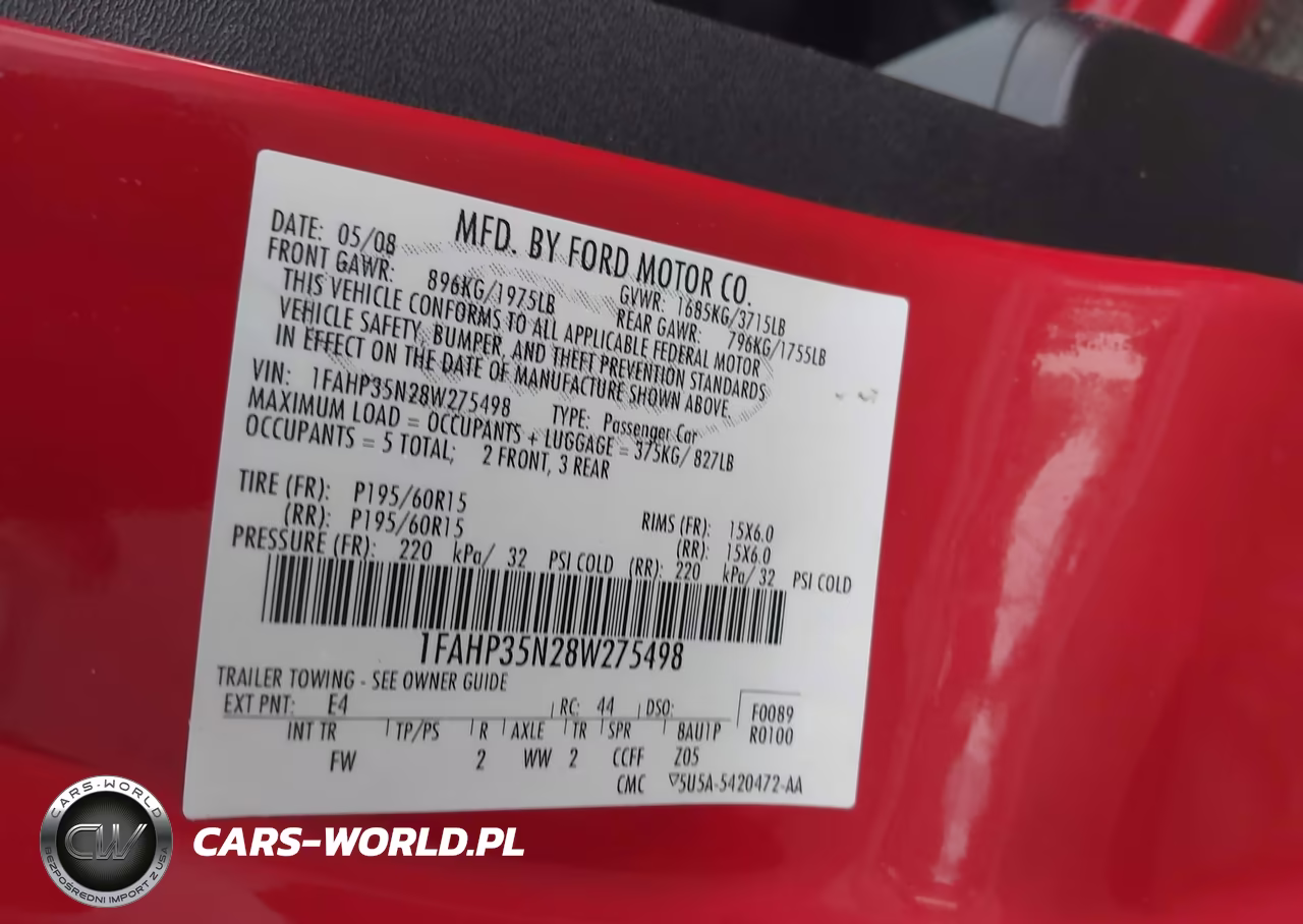 2008 Ford Focus Se VIN:1FAHP35N28W275498 - 9