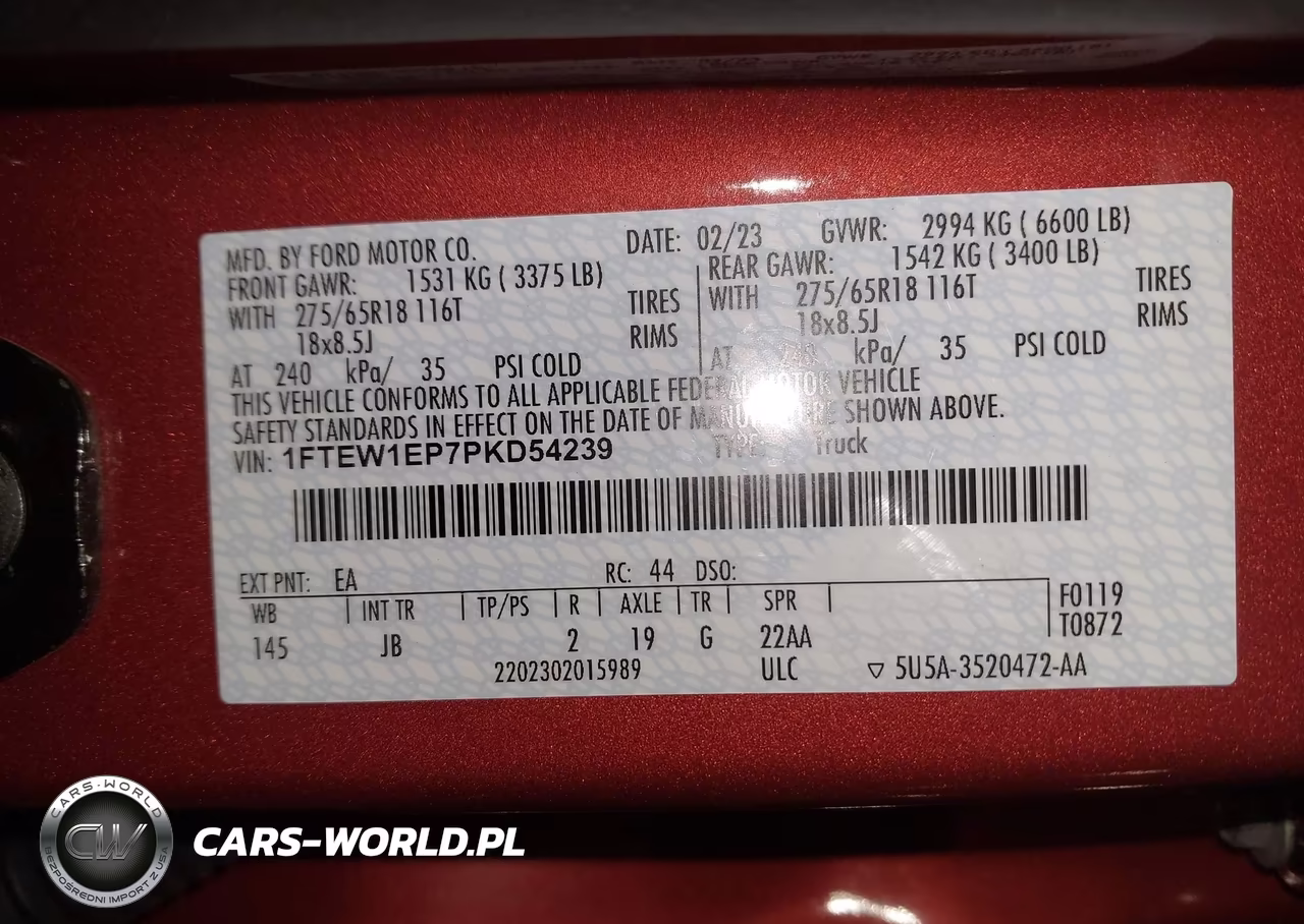 2023 Ford F-150 Xl VIN:1FTEW1EP7PKD54239 - 9