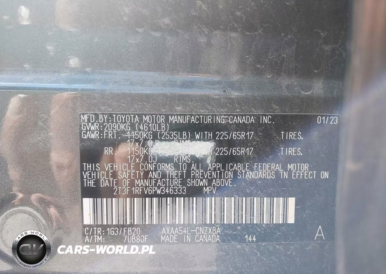 2023 Toyota Rav4 Le VIN:2T3F1RFV6PW346333 - 9