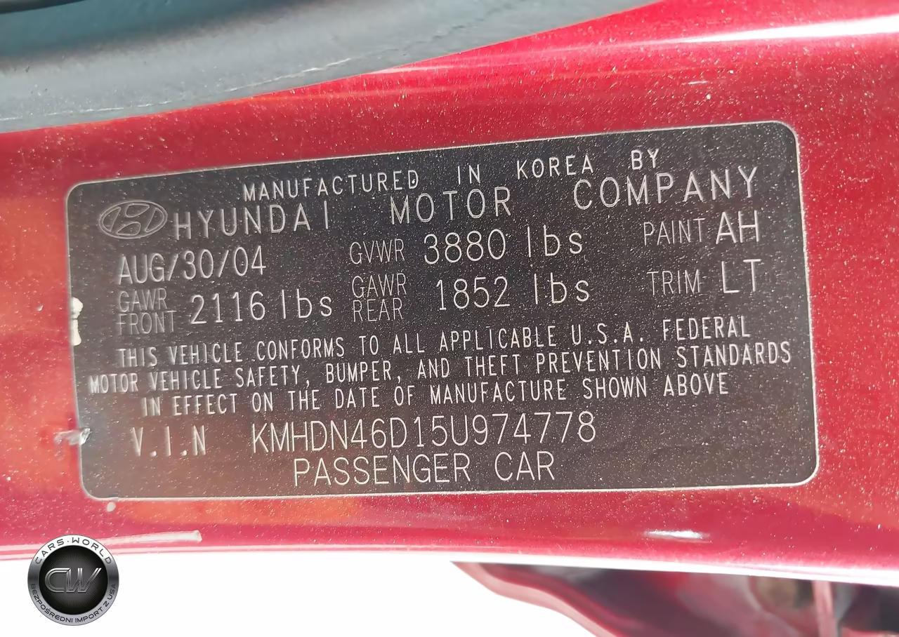 2005 Hyundai Elantra Gls-Gt VIN:KMHDN46D15U974778 - 9