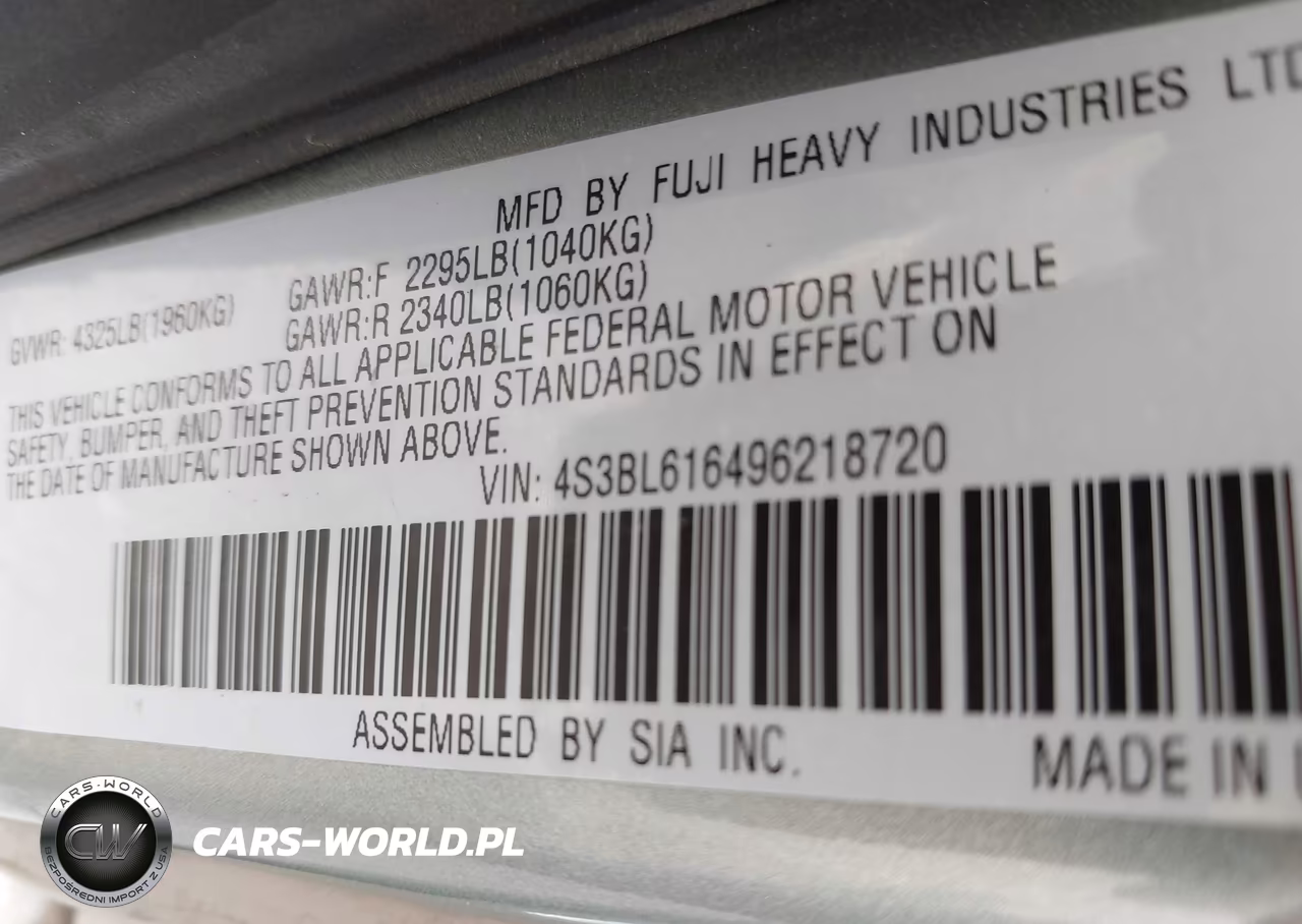 2009 Subaru Legacy 2.5I VIN:4S3BL616496218720 - 9