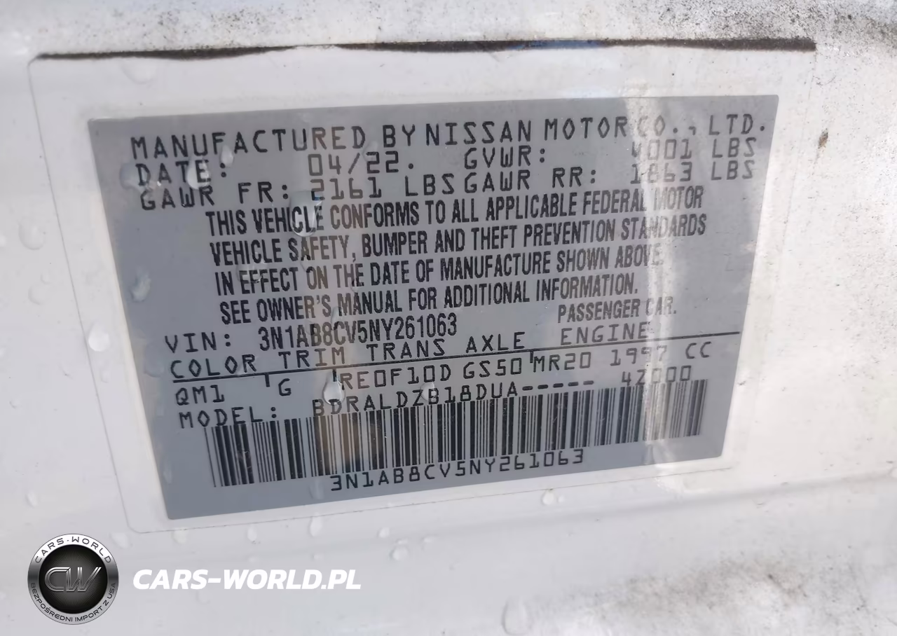 2022 Nissan Sentra Sv Xtronic Cvt VIN:3N1AB8CV5NY261063 - 9