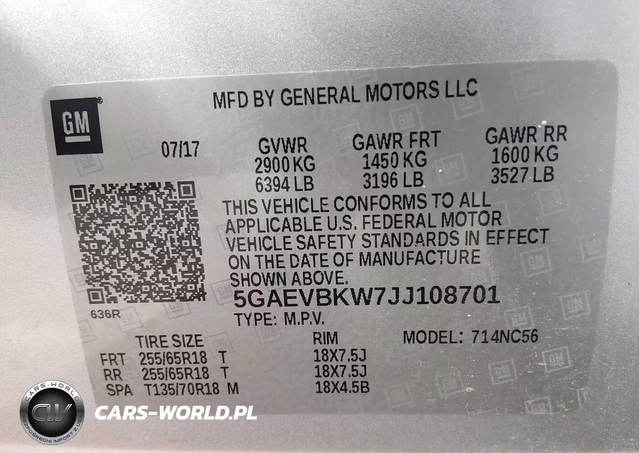 2018 Buick Enclave Premium VIN:5GAEVBKW7JJ108701 - 9